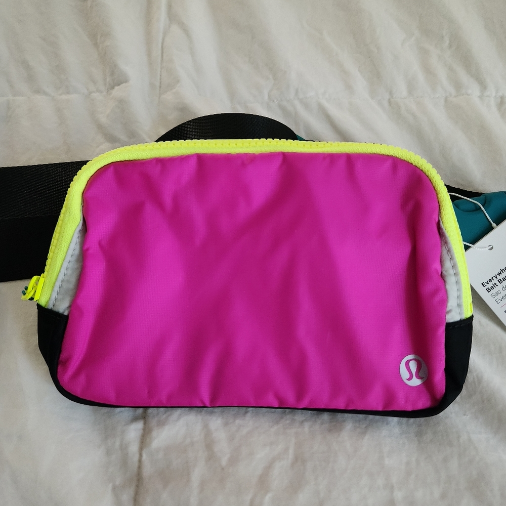 lululemon athletica Neon Yellow & Hot Pink Belt Bag
